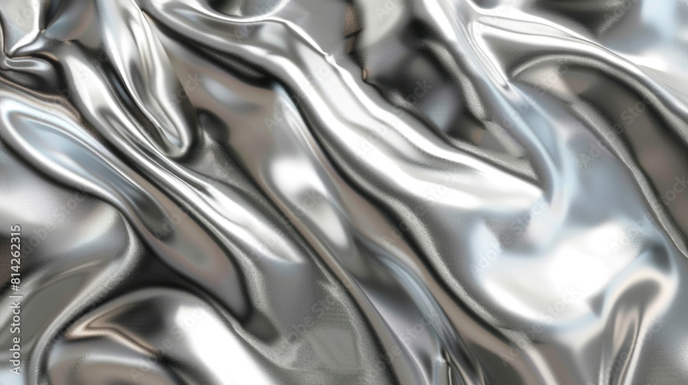 Abstract texture shines on silver stainless steel Abstract texture shines on silver stainless steel