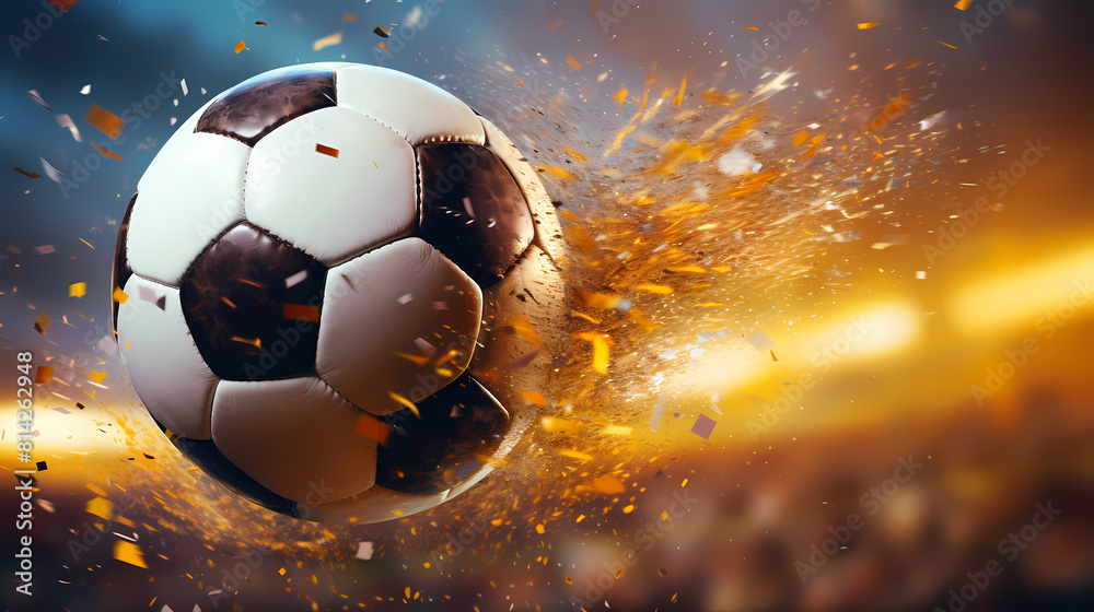 Naklejka premium Sport football illustration