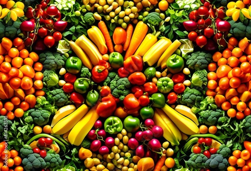 geometric vegetable mosaic vibrant colors  assorted  pattern  arrangement  design  fresh  healthy  organic  ingredients  culinary  art  nutrition  cooking 