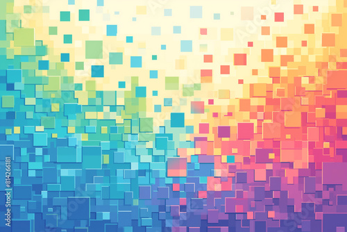 Background with colorful blocks for design, artwork, print and wallpaper. Abstract background.