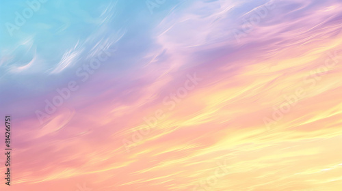 Dreamy Cotton Candy Skies, Vibrant Sunset Cloudscape