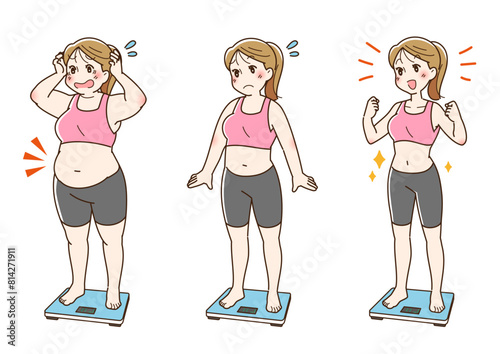 ダイエットに成功した女性のビフォーアフター