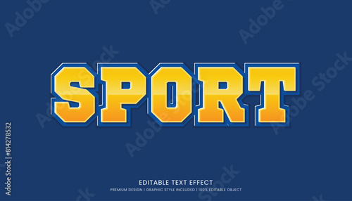 sport text effect template editable design for business logo and brand © iconnut