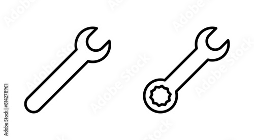 Wrench icon set. repair icon vector. tools icon vector