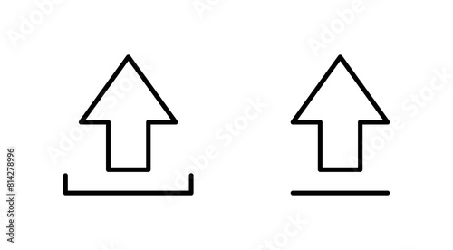 Upload icon set. load data symbol
