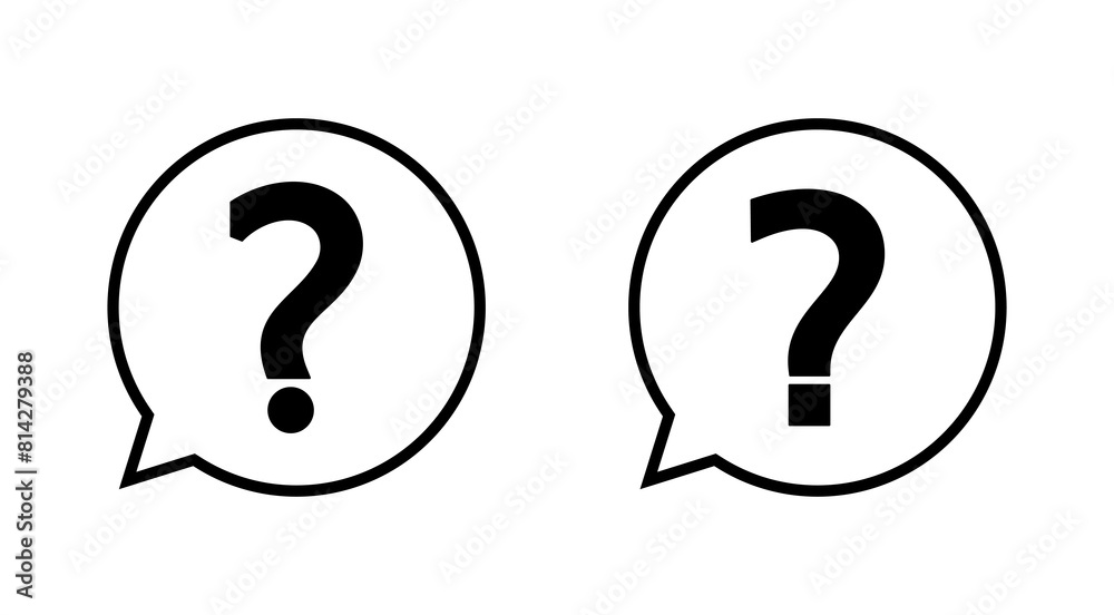 Question icon set. question mark icon vector. Question icon set. question mark icon vector.