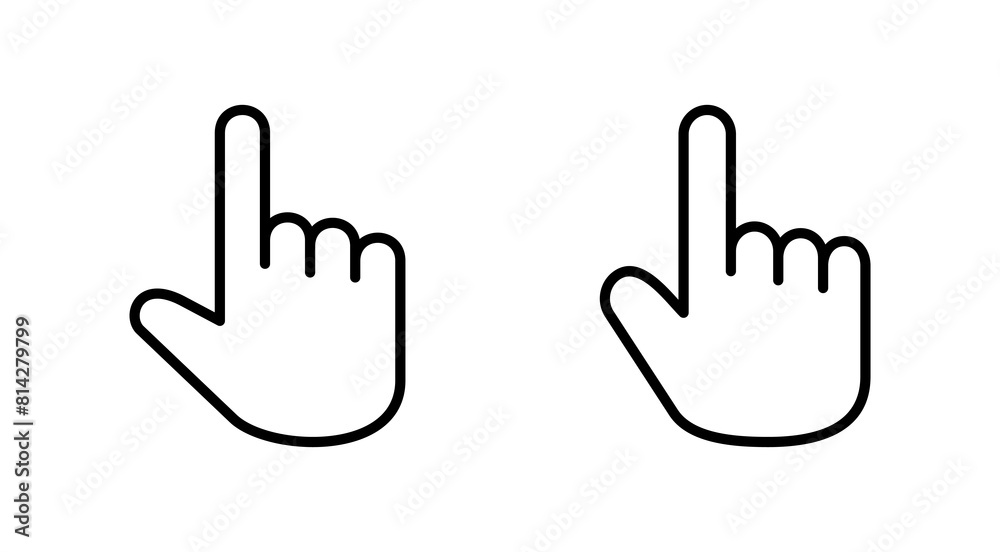 Hand icon set. hand vector icon, palm,click Hand icon set. hand vector icon, palm,click