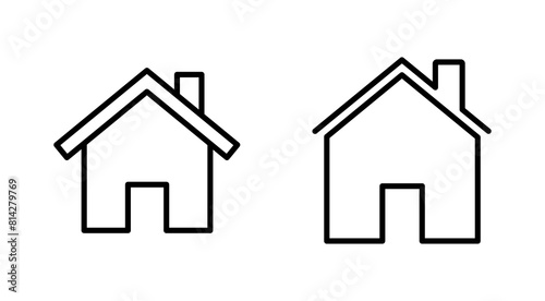 House icon set. Home icon vector
