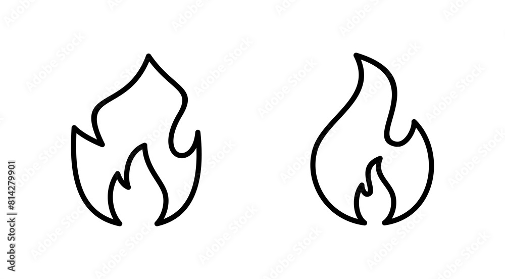 Fire icon set. fire vector icon Fire icon set. fire vector icon