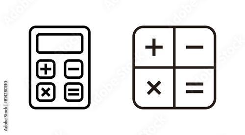 Calculator icon set. Accounting calculator icon. calculator vector