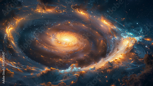 Celestial Composition of a Majestic Galaxy