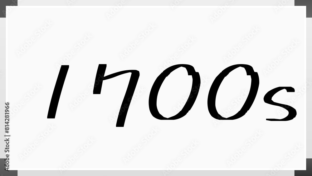 1700s (1700年代) のホワイトボード風イラスト 1700s (1700年代) のホワイトボード風イラスト