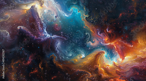 Celestial Abstract Capturing Cosmic Wonders in Stunning Art – A Journey Through the Beauty of the Universe with Mesmerizing Space-Inspired Designs and Ethereal Cosmic Imagery