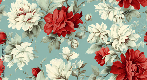 Vintage floral pattern © ginstudio