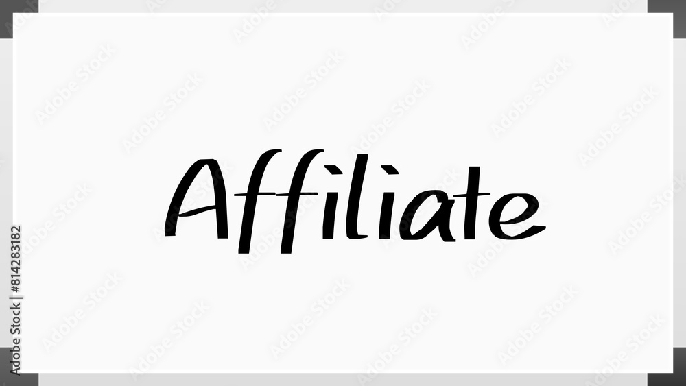 Affiliate のホワイトボード風イラスト Affiliate のホワイトボード風イラスト