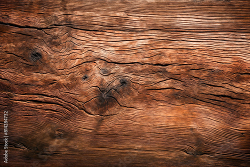 Cracked Wood Background with Burls photo
