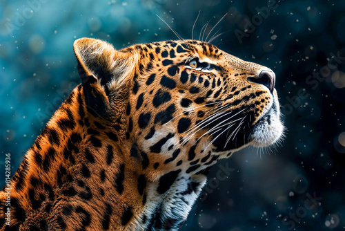 Leopard Profile Studio Portrait