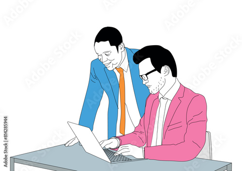 Office time With Staf and boss , Work Moment, Office Short Story