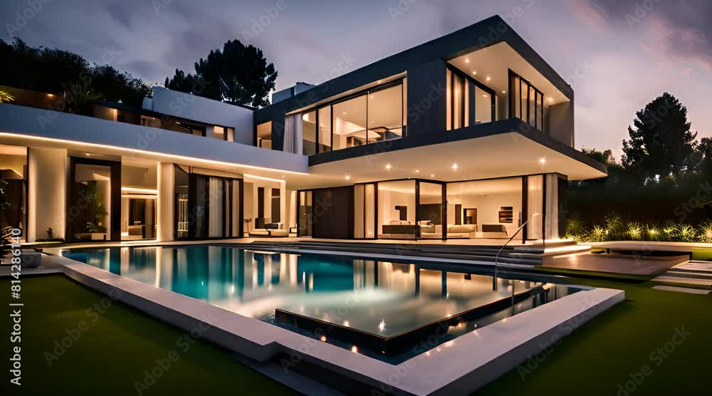 villa Moderne Une Villa Luxueuse avec Jardin Paysager et Piscine