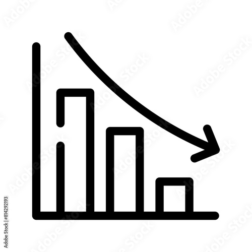 Descending Graph Icon