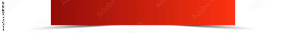 Red paper rectangle and shadow, label, banners, icon Red paper rectangle and shadow, label, banners, icon