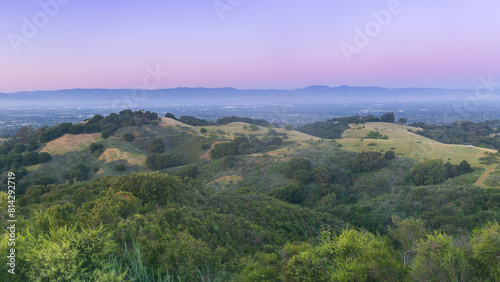 Twilight Skies over the Silicon Valley via Fremont Older Open Space Preserve. Saratoga, Santa Clara County, California.