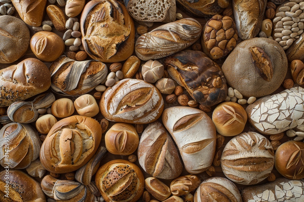 close up photo of several assorted breads HD wallpaper close up photo of several assorted breads HD wallpaper