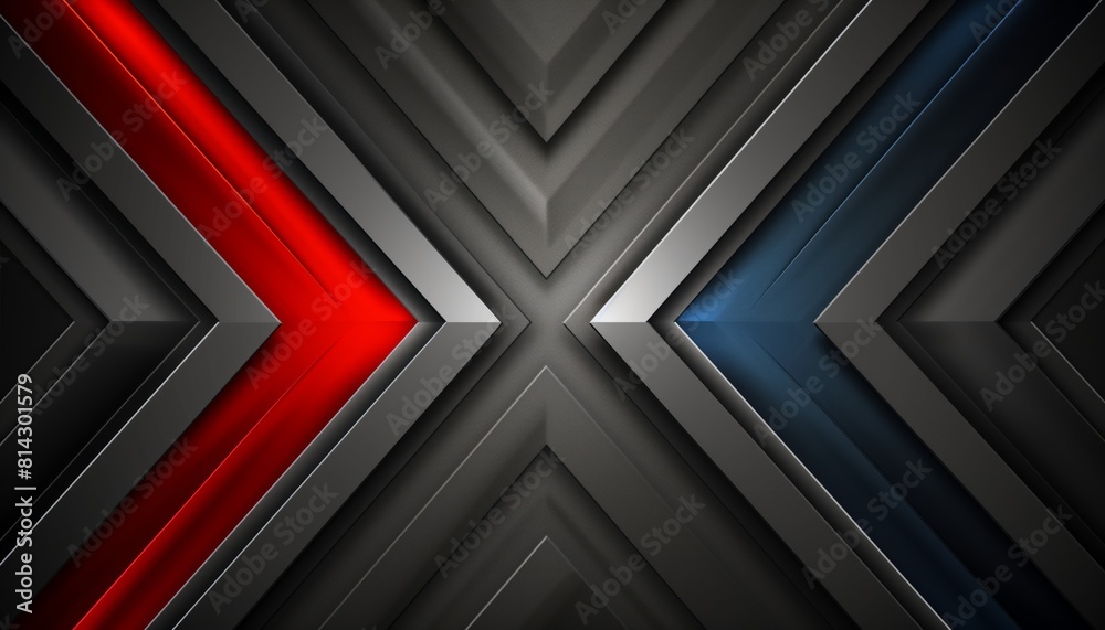 Obraz premium a close up of a red and black chevroned background with a black and red stripe