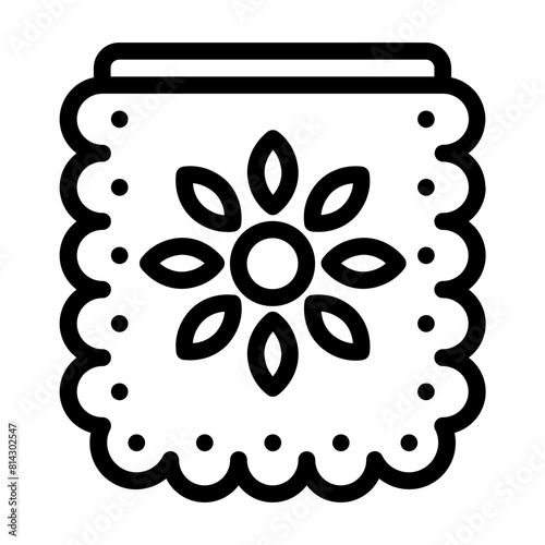 Pierced Icon With Line Style