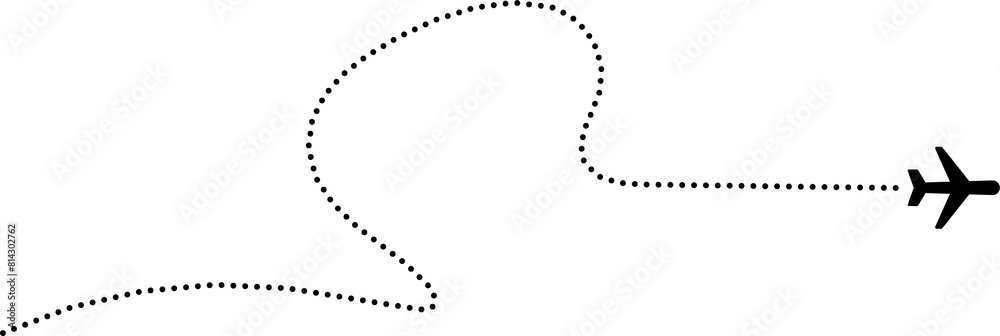 Airplane flight route, travel, vacation, trip Airplane flight route, travel, vacation, trip