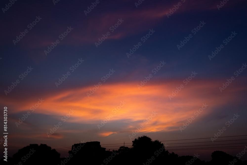 Sunset sky with cloud in twilight time, Beautiful nature background. Sunset sky with cloud in twilight time, Beautiful nature background.