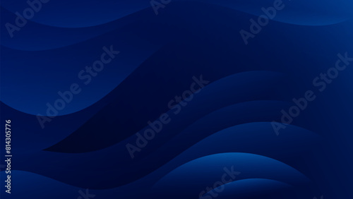 Experience the modern elegance of the abstract gradient wave background. Its dark blue waves create a captivating atmosphere for websites, social media, advertising, and presentations