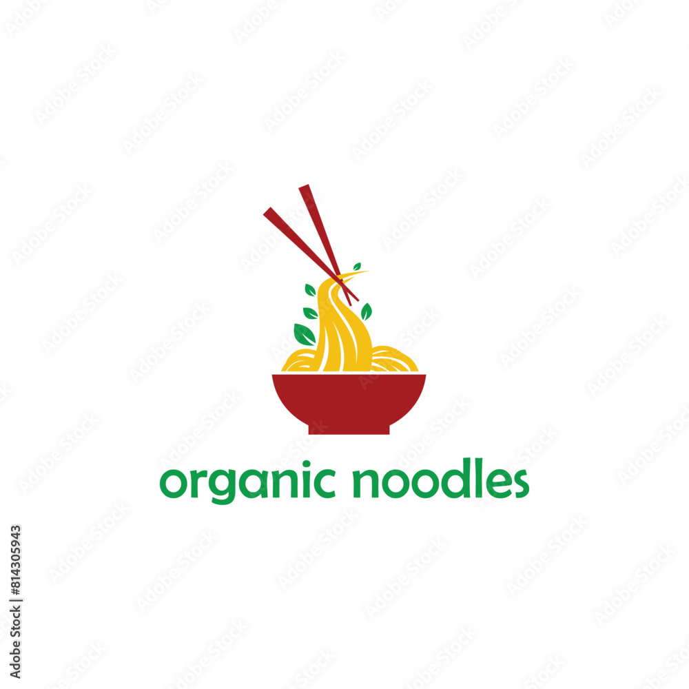 logo icon design vector bowl of noodles