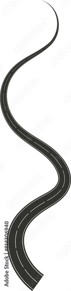 Street turn and curve long way, road, race, highways, asphalt Street turn and curve long way, road, race, highways, asphalt