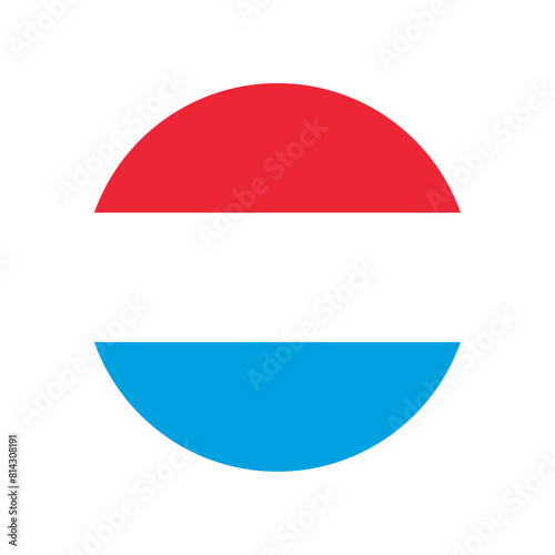 Foto Round Luxembourg flag icon