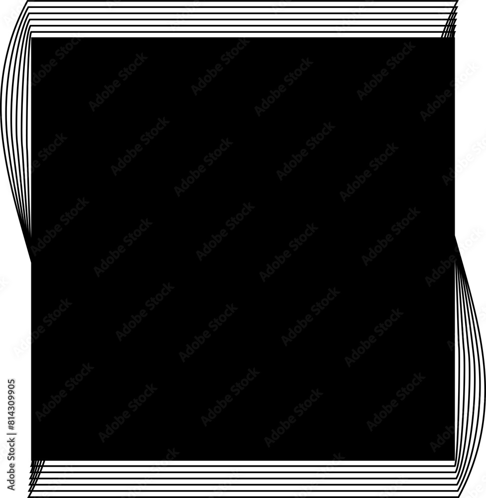 Obraz premium Square frame line blending modern design for badges, logo, banner
