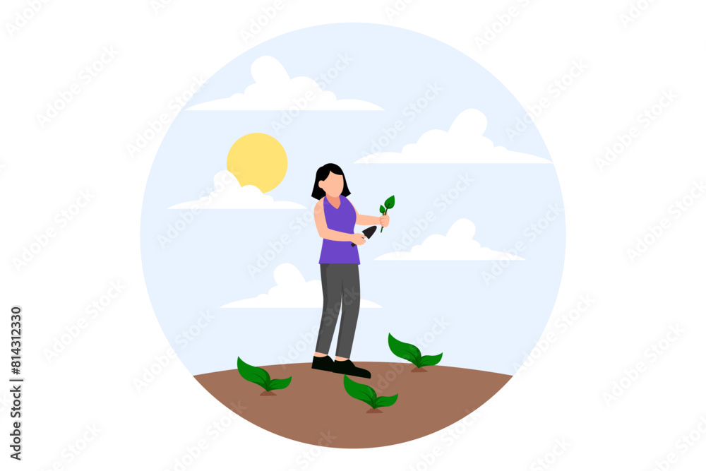 Earth Day Flat Design Illustration Earth Day Flat Design Illustration