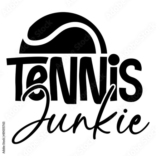 Tennis junkie svg photo