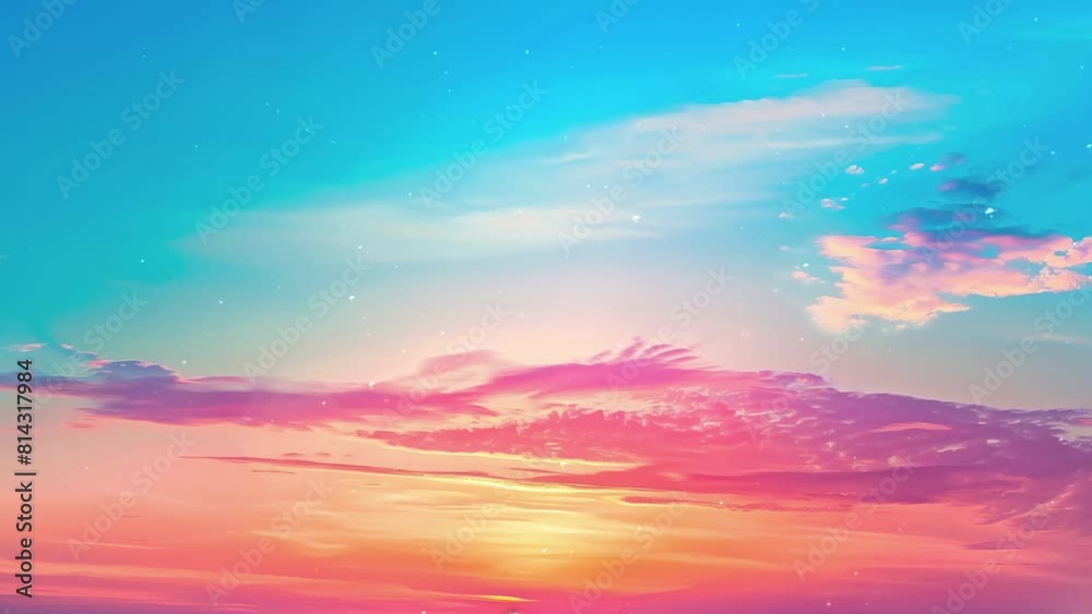 beautiful sunset sky gradient background. seamless looping overlay 4k virtual video animation background beautiful sunset sky gradient background. seamless looping overlay 4k virtual video animation background