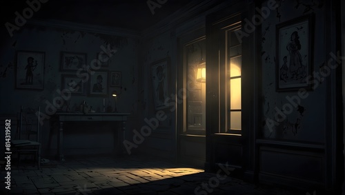 Delve into the ominous secrets hidden within the frames of a cartoon dark sight, where darkness reigns supreme ai_generated