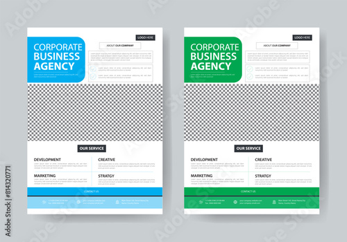 The Flyer Template is made in Adobe Illustrator format. This Template is best suitable for your Business. You can set images and change text, and color very quickly and easily.