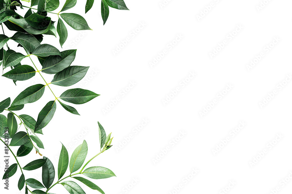 green leaves frame green leaves frame