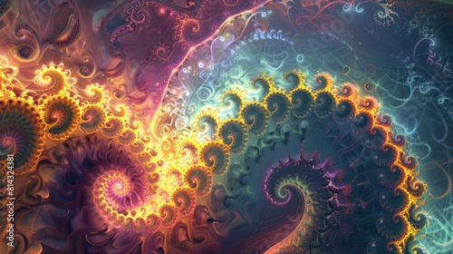 Colorful Abstract Spiral Artwork 