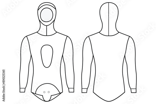 Nataly Osmann Camo Spearfishing Wetsuits Men mockup vector design