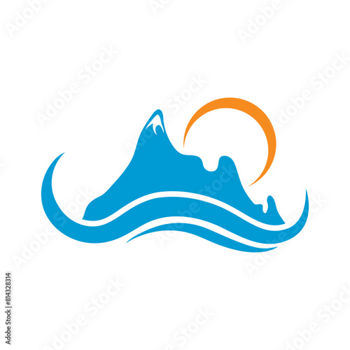 High Mountain icon  Logo Business Template