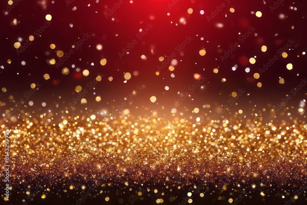 Abstract red and gold yellow glitter lights background for banner. Blurred bokeh. Backdrop for Valentines day, womens day, holiday or event
Abstract red and gold yellow glitter lights background for banner. Blurred bokeh. Backdrop for Valentines day, womens day, holiday or event