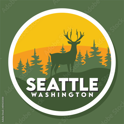 beautiful forest view in seattle washington