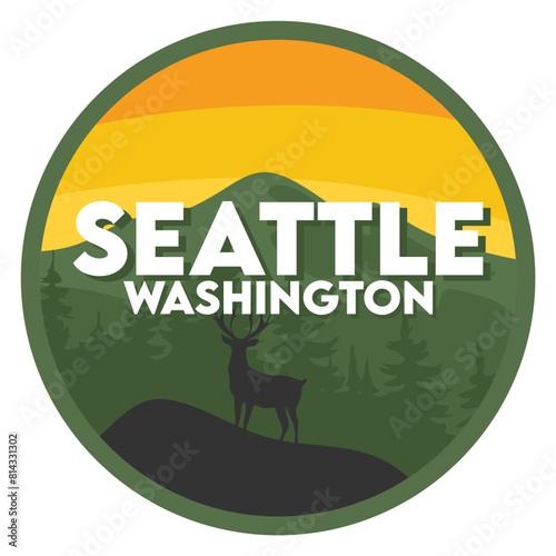 beautiful forest view in seattle washington