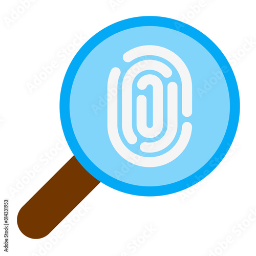 fingerprint evidence icon 