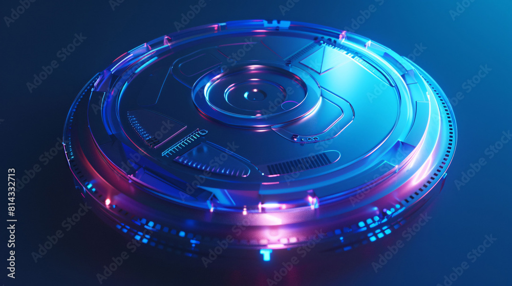 Abstract energy glowing circle, halo 3d rendering scene concept illustration Abstract energy glowing circle, halo 3d rendering scene concept illustration